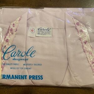 Carole Sleepwear Lilac 1980s Pajama Set NWT